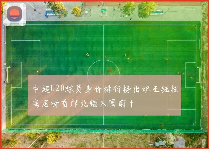 中超U20球员身价排行榜出炉王钰栋高居榜首邝兆镭入围前十